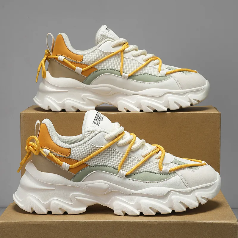 OFFER AITR Cushioning, Breathable, Height Increasing Low Top Chunky Sneakers Men's-12