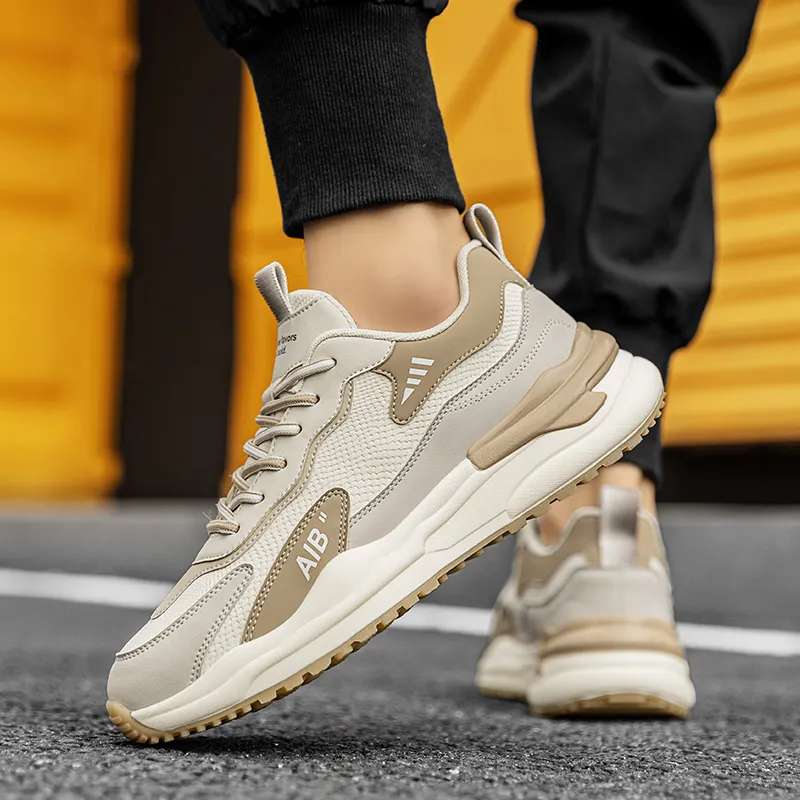 OFFER-AITR Warm Height Increasing Wear-Resistant Slip-Resistant Low-Top Casual Shoes Men's-28
