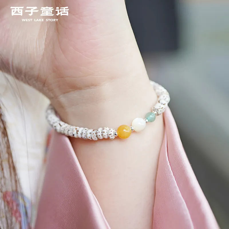 XIZITONGHUA Star Moon Bodhi Seeds Bracelets Women's-3