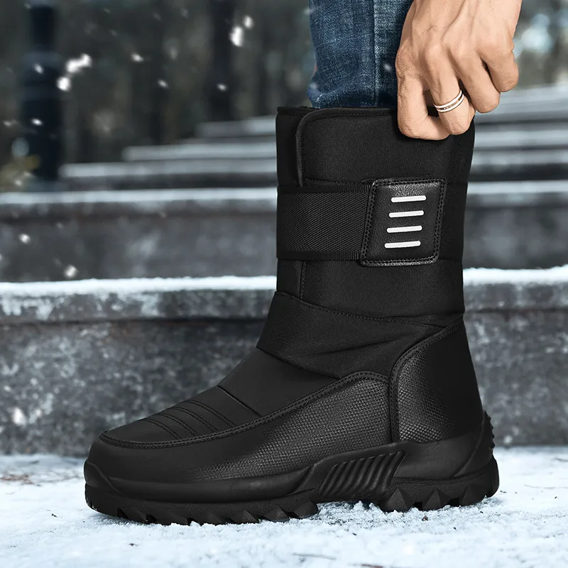Yi Jiabao Warm Water Resistant And Wear Resistant Crew Outdoor Boots Men's Black-10