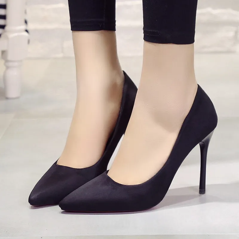 WECKER High Heels Women's Apricot/Black-1