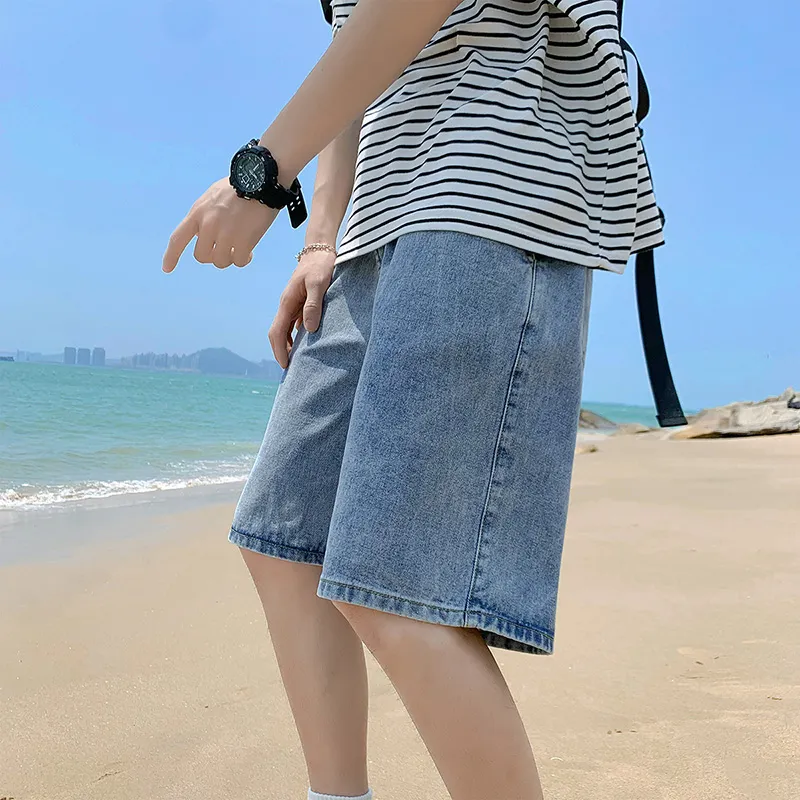 Jeep Denim Shorts Unisex Sky Blue-5