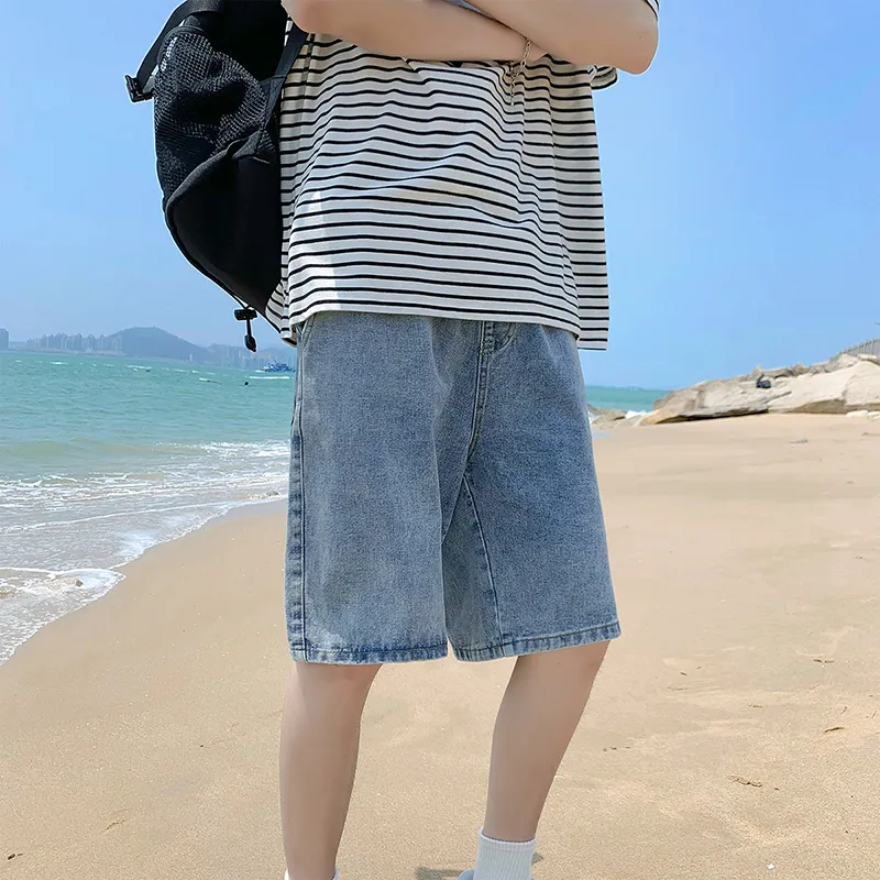 Jeep Denim Shorts Unisex Sky Blue-4