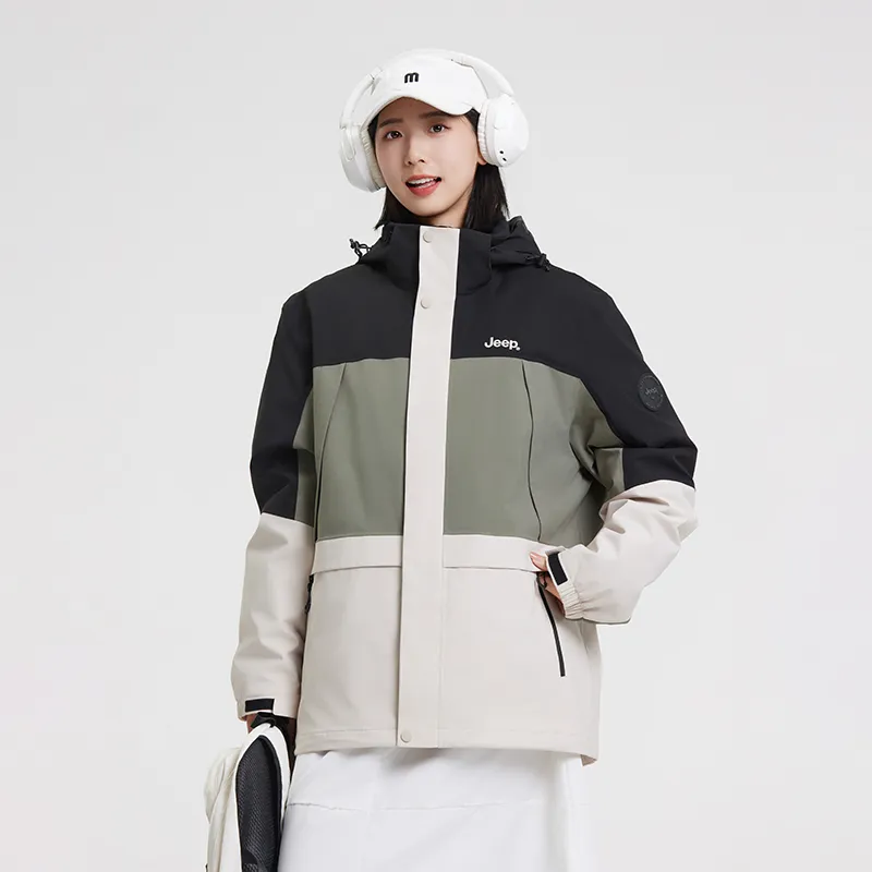 Jeep Water Resistant Windproof Breathable Wear Resistant Warm Anti Static Water Repellent Windbreaker Jacket Unisex-2