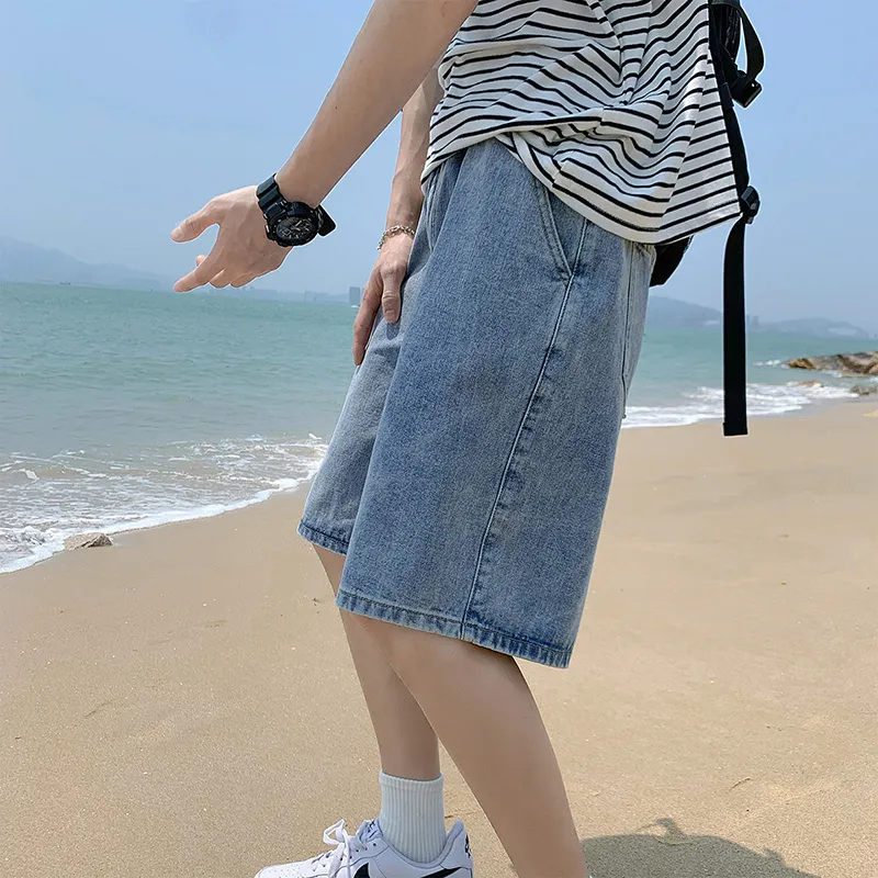 Jeep Denim Shorts Unisex Sky Blue-2