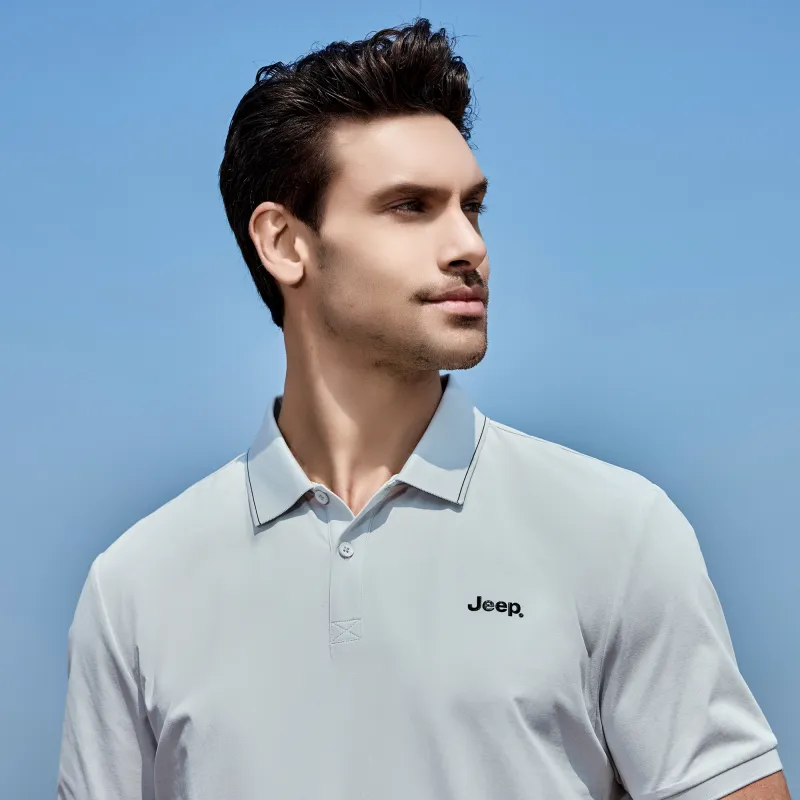 Jeep Polo Shirts Unisex Gray[Quick Dry Moisture Absorption 7A Antibacterial]-2