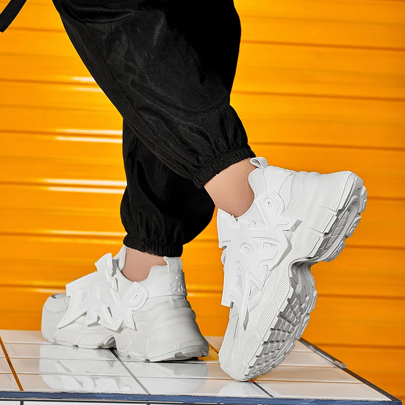 MOISE KEAN Height Increasing Wear-Resistant Slip-Resistant Low-Top Chunky Sneakers Men's-9