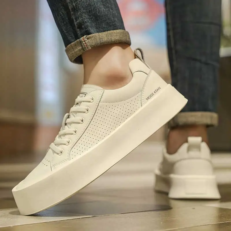 MOISE KEAN Breathable Low-Top Casual Skateboard Shoes Men's-3