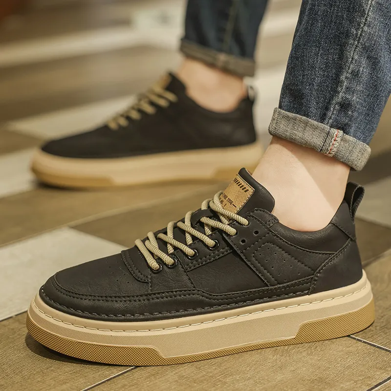 MOISE KEAN Warm Slip-Resistant Cushioning Wear-Resistant Low-Top Skateboard Shoes Men's-5