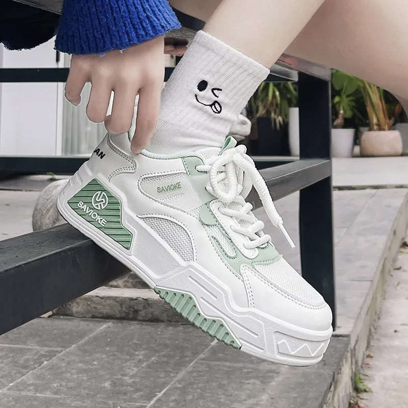 MOISE KEAN Breathable Low-Top Skateboard Shoes Women's-14