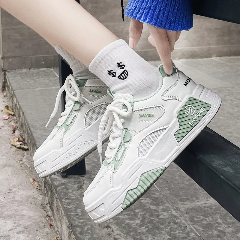 MOISE KEAN Breathable Low-Top Skateboard Shoes Women's-13