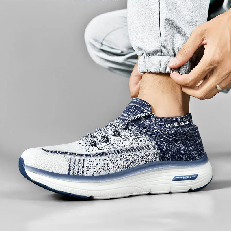 MOISE KEAN Breathable Low-Top Running Shoes Unisex-6