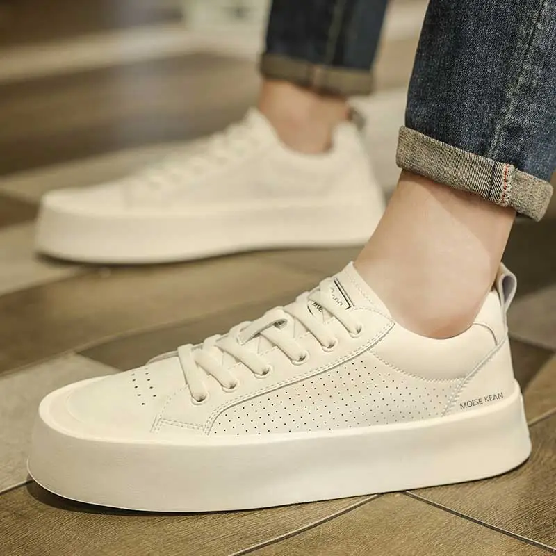 MOISE KEAN Breathable Low-Top Casual Skateboard Shoes Men's-4