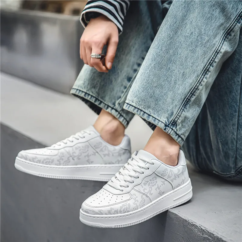 MOISE KEAN Non slip Lightweight Low Top Skateboard Shoes Men's-8