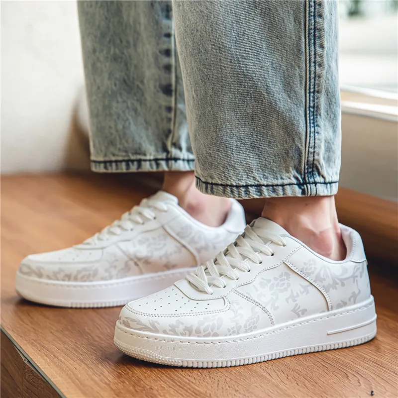 MOISE KEAN Non slip Lightweight Low Top Skateboard Shoes Men's-7