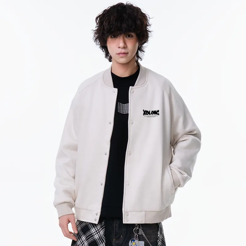 XIDELONG Jackets Coats Unisex Gray-19
