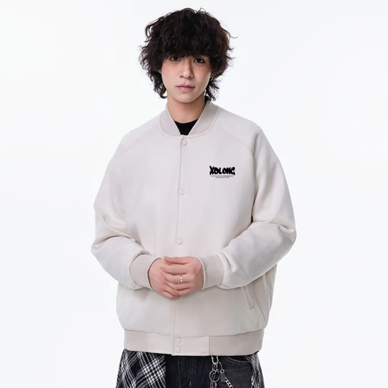 XIDELONG Jackets Coats Unisex Gray-16