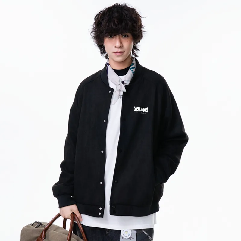 XIDELONG Jackets Coats Unisex Gray-10