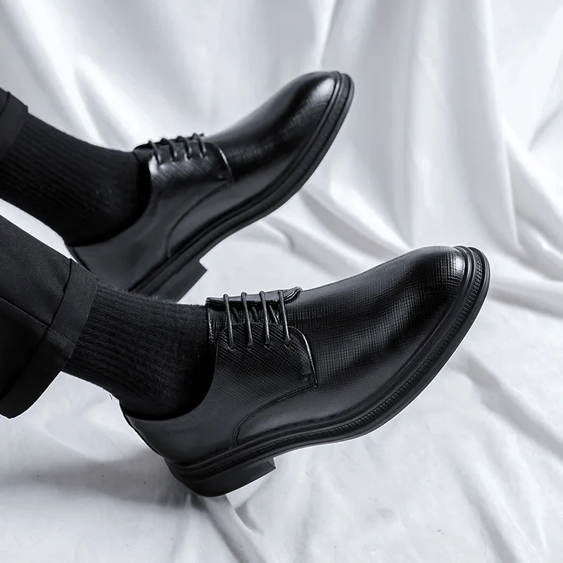 ZUWUDONG Dress Shoes Men Low Top Black, Brown-12