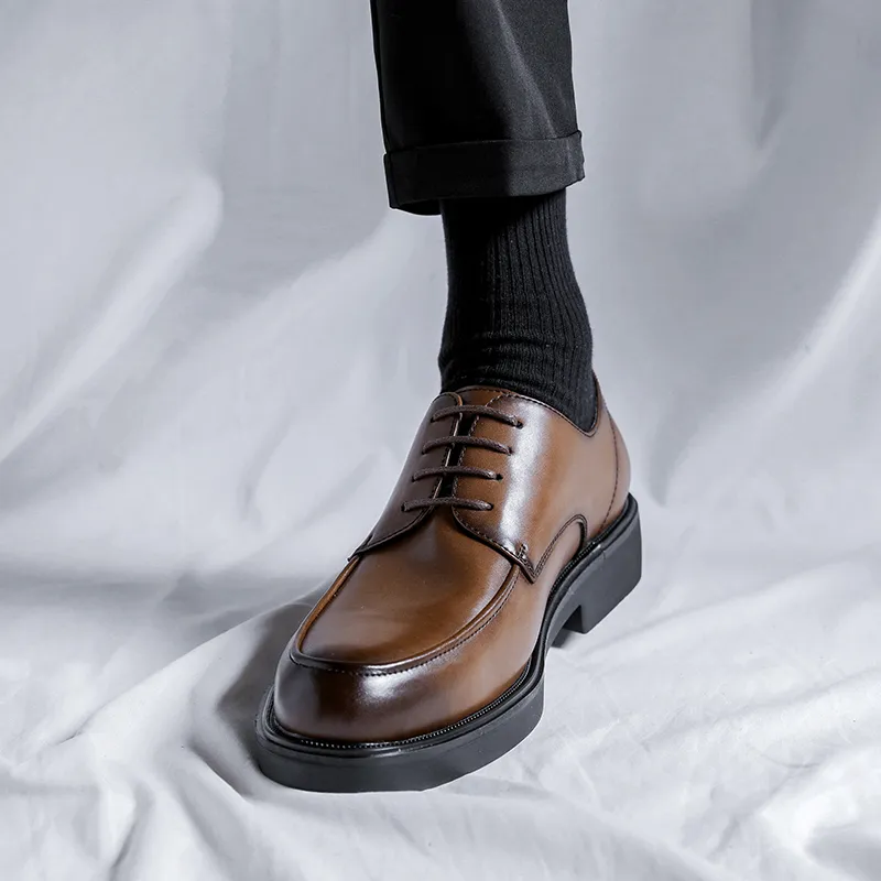 ZUWUDONG Dress Shoes Men Low Top Black, Brown-26