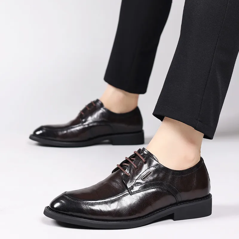 ZUWUDONG Dress Shoes Men Low Top Black-12