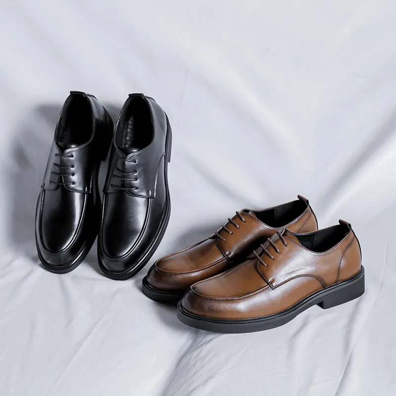 ZUWUDONG Dress Shoes Men Low Top Black, Brown-14