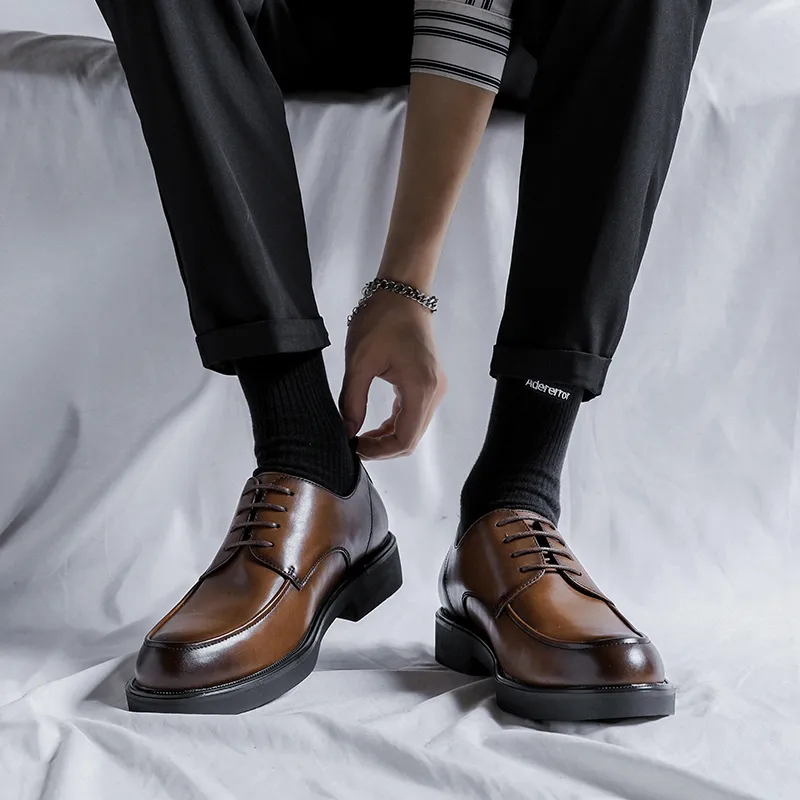 ZUWUDONG Dress Shoes Men Low Top Black, Brown-27