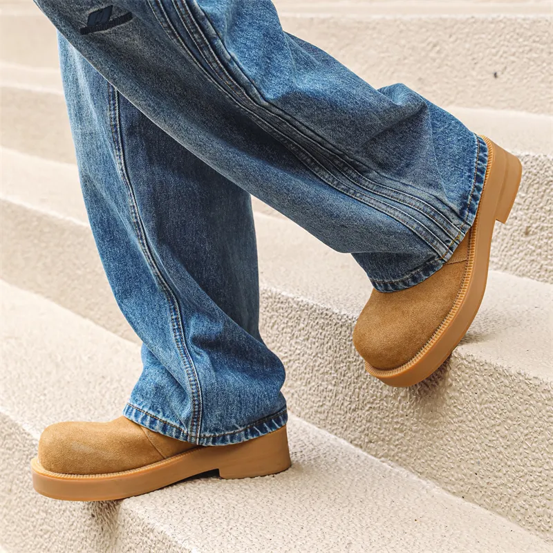 ZUWUDONG Casual Shoes Men's Tan-5