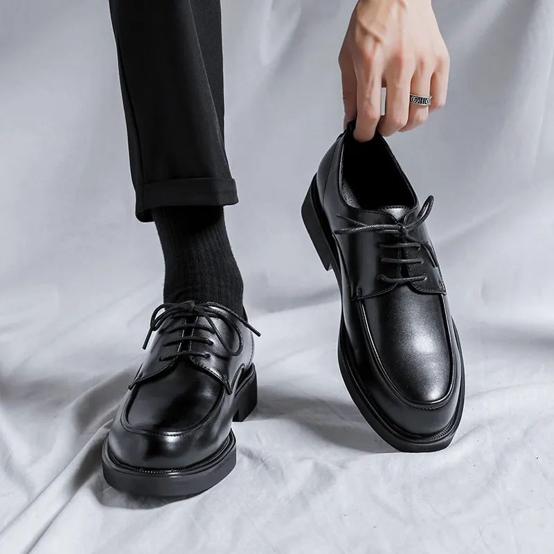 ZUWUDONG Dress Shoes Men Low Top Black, Brown-15
