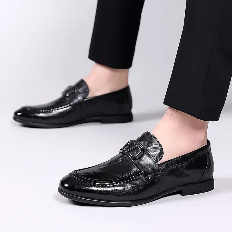 ZUWUDONG Loafers Men Black-6