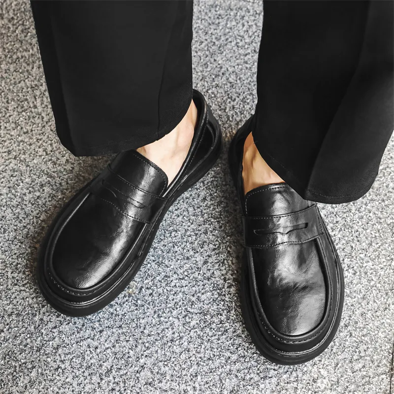 ZUWUDONG Loafers Men Black-5