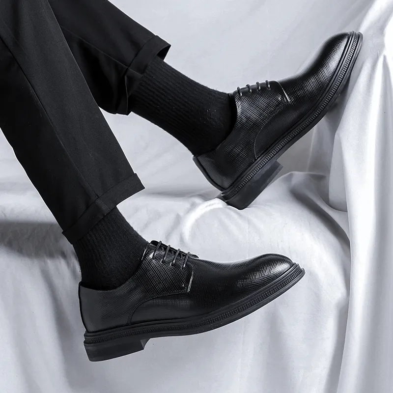 ZUWUDONG Dress Shoes Men Low Top Black, Brown-7