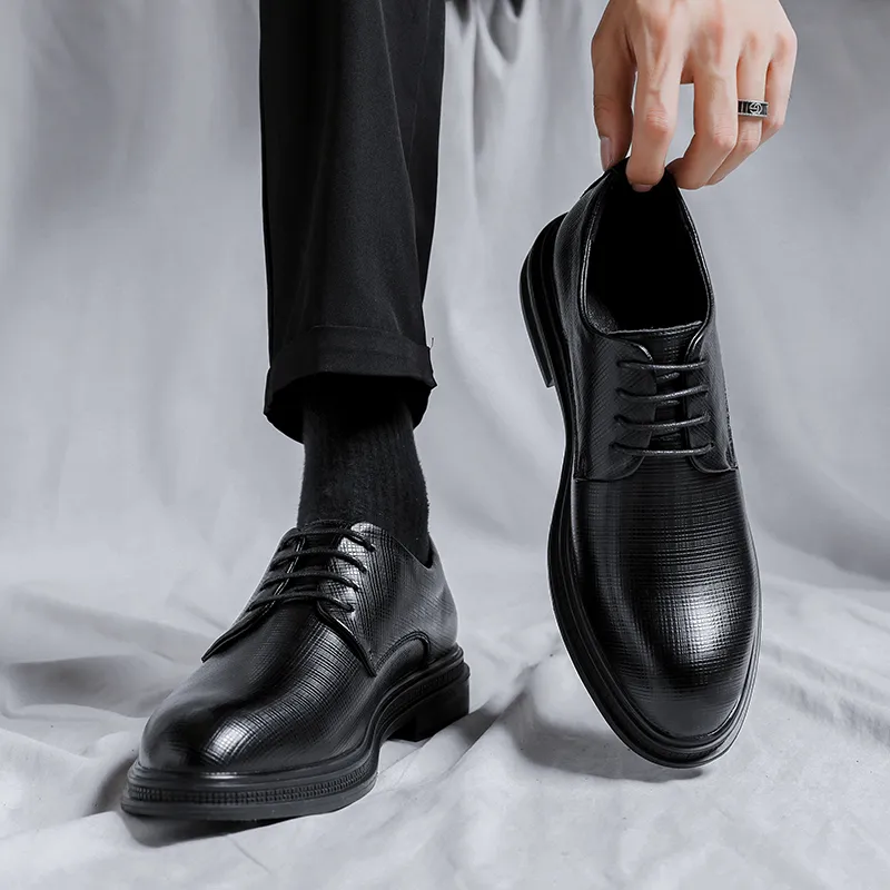 ZUWUDONG Dress Shoes Men Low Top Black, Brown-6