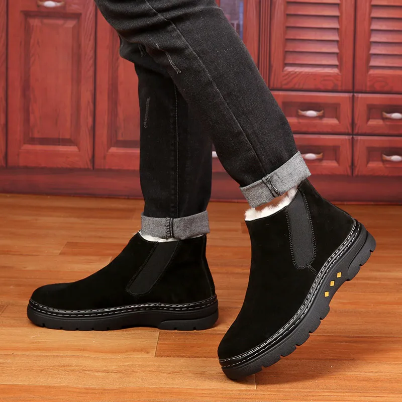 ZUWUDONG Short Chelsea Boots Men's-4