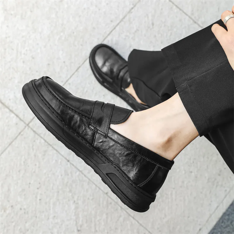 ZUWUDONG Loafers Men Black-8