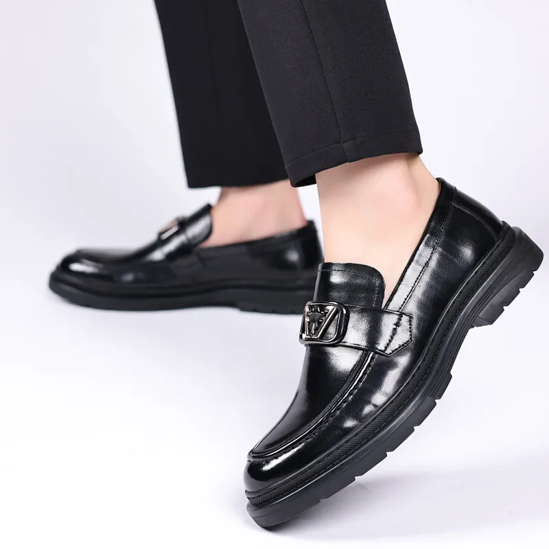 ZUWUDONG Loafers Men Black-4