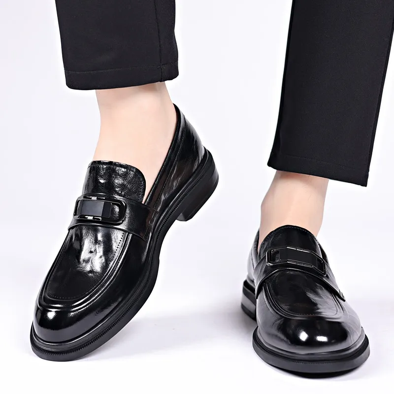 ZUWUDONG Loafers Men Low Top Black-9