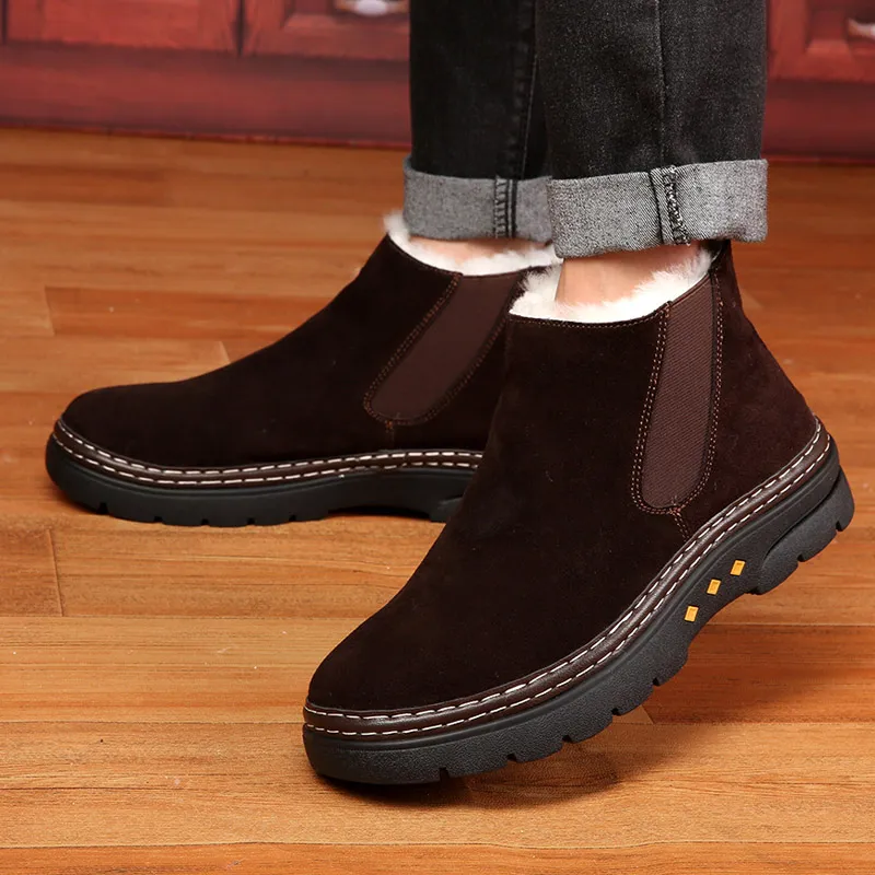 ZUWUDONG Short Chelsea Boots Men's-12