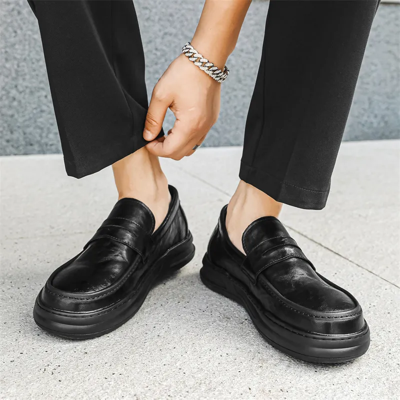ZUWUDONG Loafers Men Black-7