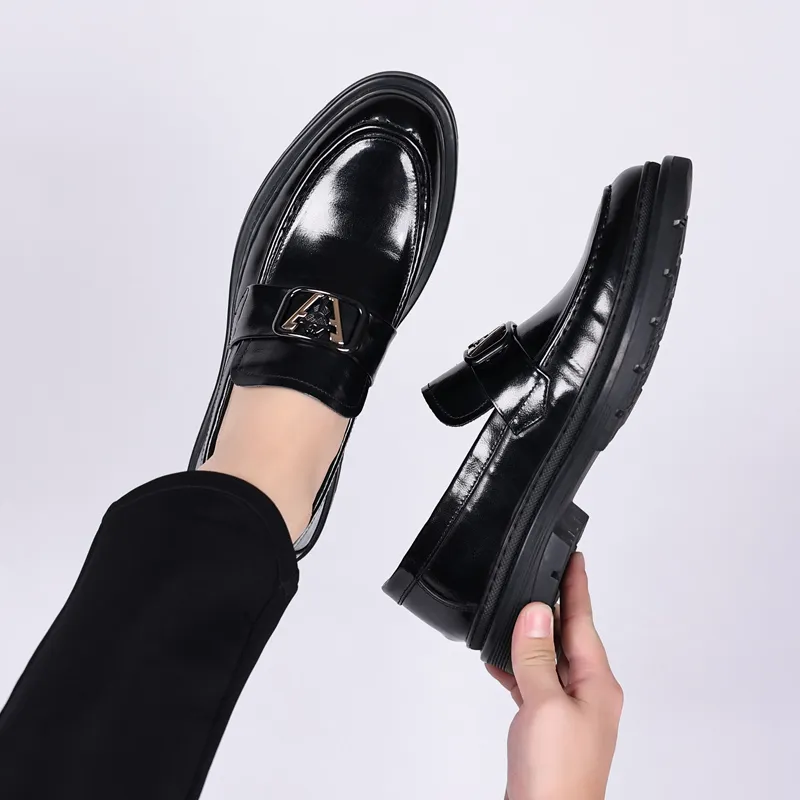 ZUWUDONG Loafers Men Black-5