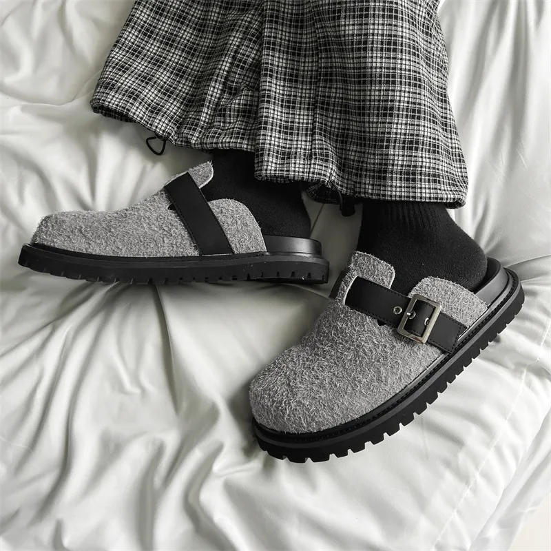ZUWUDONG Quiet Abrasion Resistant Wrap toe Slippers Men's-5