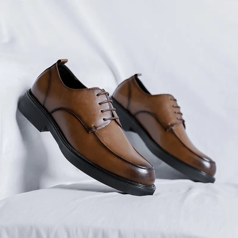 ZUWUDONG Dress Shoes Men Low Top Black, Brown-29