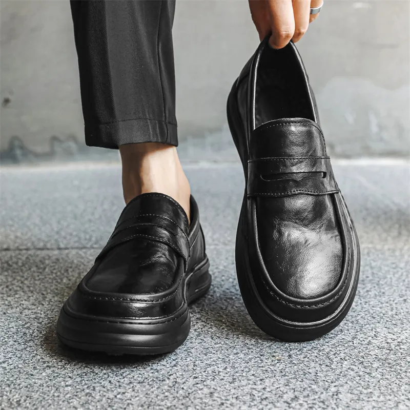 ZUWUDONG Loafers Men Black-3