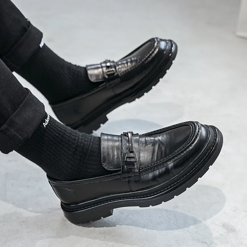 ZUWUDONG Loafers 3cm Men's Black-5