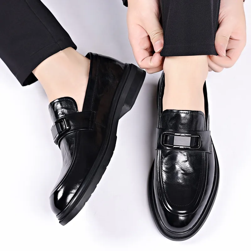 ZUWUDONG Loafers Men Low Top Black-7