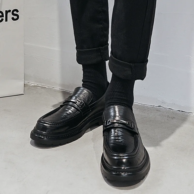 ZUWUDONG Loafers 3cm Men's Black-7