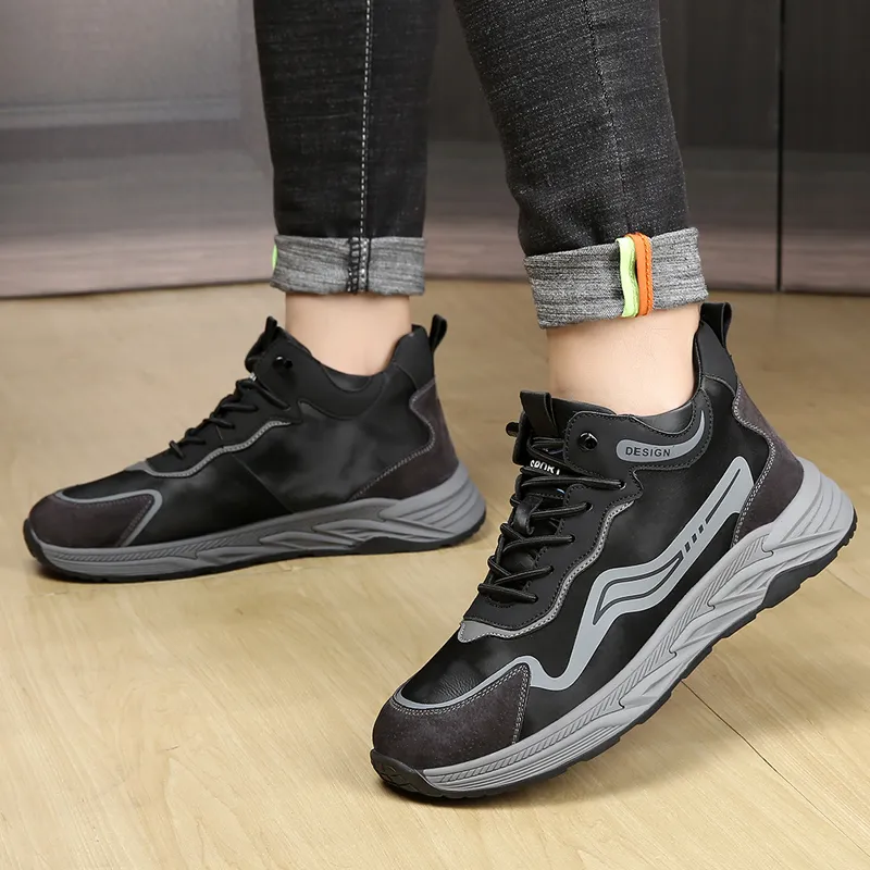 ZUWUDONG Mid Top Casual Shoes Men's Black-2