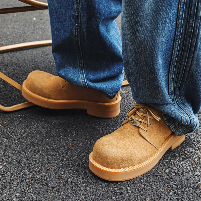 ZUWUDONG Casual Shoes Men's Tan-8