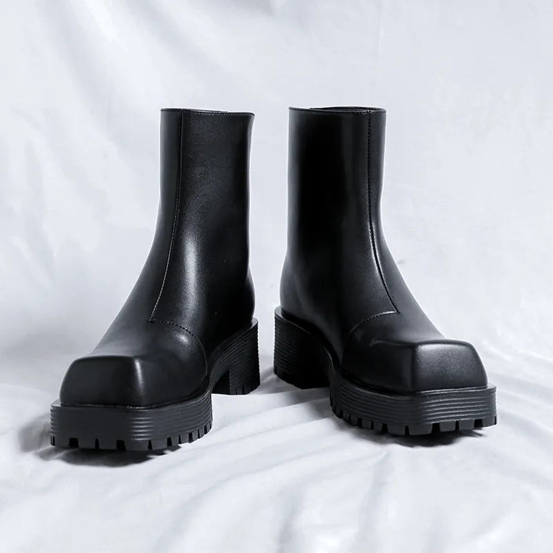 ZUWUDONG Ankle Boots Men's Black-12