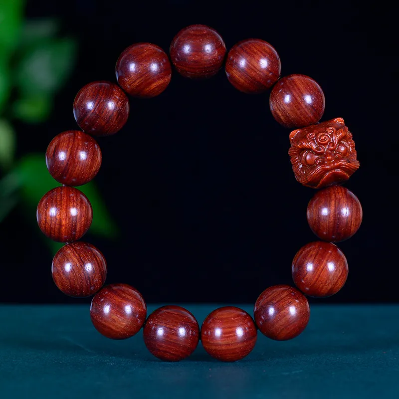 Three Inches Of Daylight Bloodwood Wooden Bracelets Unisex-3